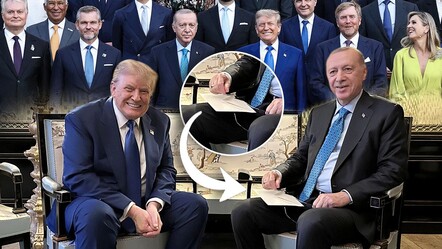 Samimi görüşmede 'zarf' detayı! Erdoğan'dan Trump'a 