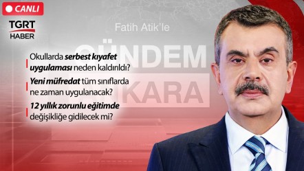 Bakan Tekin TGRT Haber'de... Canlı yayında önemli açıklamalar - Gündem