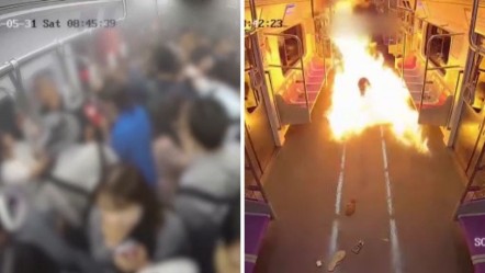 Güney Kore metrosunda kundaklama! Vagon saniyeler içinde alevlere teslim oldu: O anlar kamerada - Dünya