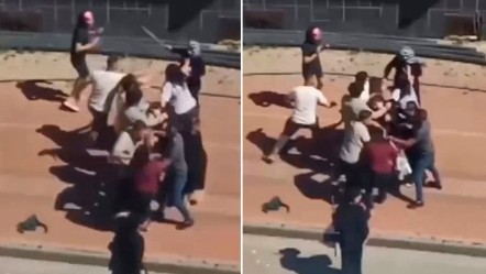 Önce çocuklar sonra aileler kavga etti! Saç saça baş başa birbirine girdiler - 3. Sayfa