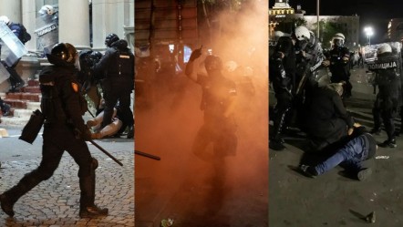 Sırbistan'da sokaklar karıştı! Yüzlerce protestocu gözaltında - Dünya