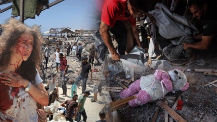 Savaş uçakları plajı bombaladı! Katliam saldırısında çok sayıda ölü var - Dünya
