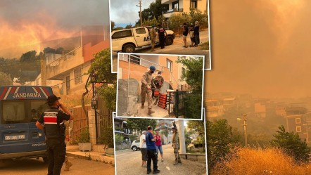 Seferihisar'da alevler mahalleye çok yaklaştı! AFAD ve jandarma anons yaptı: "Evlerinizi terk edin" - Gündem