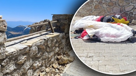 Yamaç paraşütü sonu oldu! Ayağı korkuluğa takılan turist hayatını kaybetti - 3. Sayfa