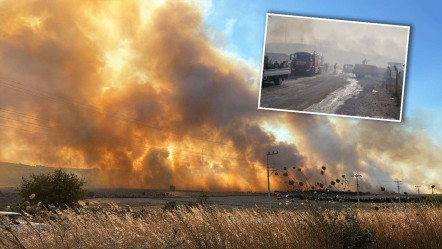 İzmir Seferihisar'da bir yangın daha! TOKİ konutları tahliye edildi - Gündem