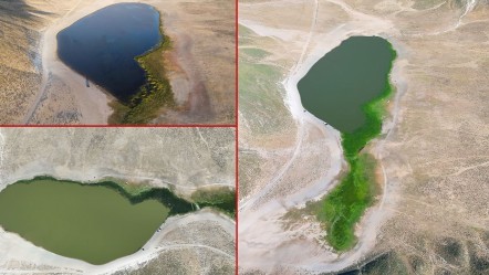 Ünlü göl kurumaya başladı, görenler tanıyamadı! İşte Kalp Gölü'nün son hali - Yaşam