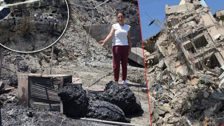 Depremde evi yıkılmıştı, yangında eşyaları kül oldu! Hatay'da yürek burkan manzara - Yaşam