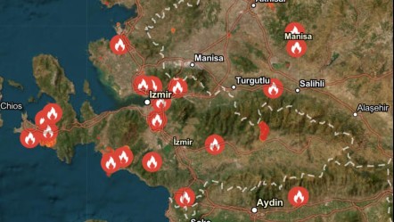 İzmir yangın haritası canlı: İzmir yangın bölgeleri hangileri, nerede yangın var? - Haberler