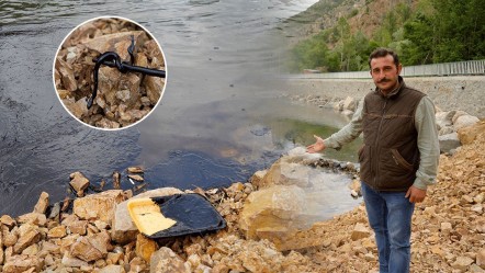 Akaryakıt dereye sızdı! Harşit Çayı siyaha büründü, yavru su yılanı fuel-oile bulandı - 3. Sayfa