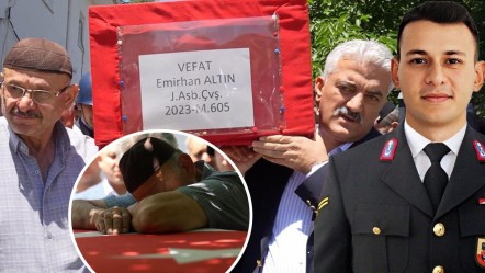 Bir babanın en ağır yükü! Astsubay oğlunun tabutunu böyle omuzladı - Gündem