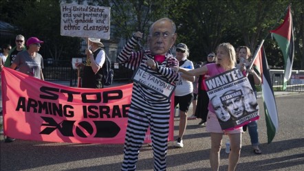 ABD’de Netanyahu gerilimi! Beyaz Saray önünde protesto dalgası başladı - Dünya