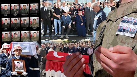 Şehit askerlerimiz için memleketlerinde son görev! Gözyaşlarıyla uğurlandılar, kahramanlara son veda yürek dağladı - guncel