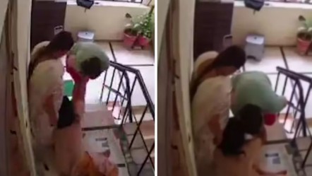 Gelin dehşeti! Kayınvalidesini önce saçlarından sürükledi, sonra merdivenlerden itti - Dünya