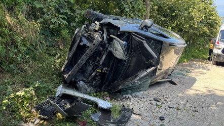 Giresun'da yamaçtan yuvarlanan araçta can pazarı: Yaralılar var - 3. Sayfa