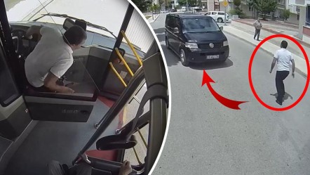 Halk otobüsünü durdurdu, koşmaya başladı! Şoförün dikkati faciayı önledi: O anlar kamerada - 3. Sayfa