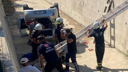 Şarköy'de korkutan kaza! Araç dereye uçtu, sürücü araçta sıkıştı - 3. Sayfa