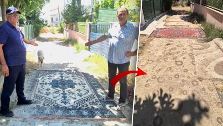 Tekirdağ'da yollara halı serdiler! Belediyeye tepki yağıyor: Başka çare kalmadı - Yaşam