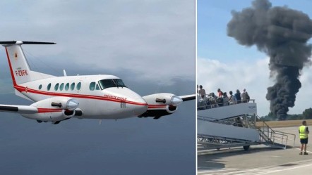 Büyük bir patlamayla alev aldı! Londra havalanan uçak kısa süre sonra çakıldı - Dünya