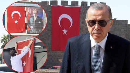 Cumhurbaşkanı Erdoğan'ın sözleri sonrası yurdun dört bir yanı Türk bayraklarıyla donatıldı - Gündem