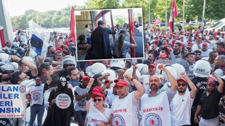 CHP'li belediye binasını bastılar! İzmir'de işten atılan işçiler ile polis arasında arbede çıktı - Gündem