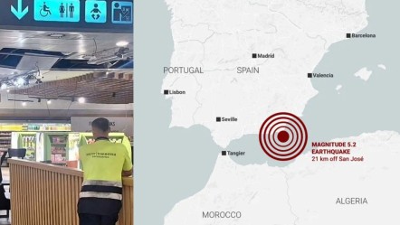 İspanya’da korkutan deprem: Havalimanı çatısı çöktü! - Dünya
