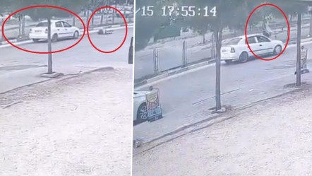 Yolun karşısına geçmeye çalışan adam metrelerce sürüklendi: Görüntüler tüyleri diken diken etti... - 3. Sayfa