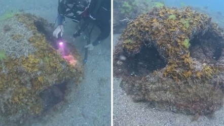 Dalgıçlar 8 metre derinde buldu! 1.5 metre çapında... İncelemek için özel ekip gönderildi - Gündem