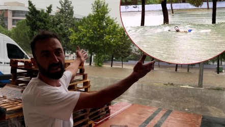Bulvarda kulaç atıp yüzerek tepki gösterdi: Deli değilim! - Yaşam