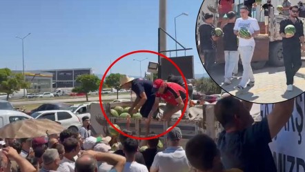 12 ton karpuz ücretsiz dağıtıldı! Haberi duyan vatandaş akın etti - Yaşam
