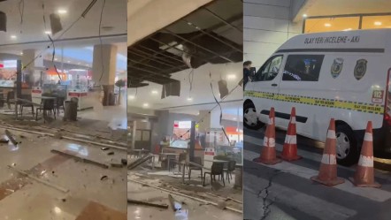 Beylikdüzü'nde AVM'de büyük panik! Yemek katının asma tavanı çöktü, yaralı var - 3. Sayfa