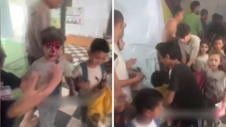 Katil İsrail anaokulunu hedef aldı! 1 çocuk başından yaralandı - Dünya