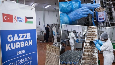Kurbanlıkları Dubai'de konserve yapıp Gazze'ye gönderiyor! Deniz Feneri Derneği umuda vesile oluyor - Yaşam