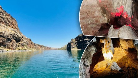 Maviliğin ortasındaki gizeme akın ettiler! Keşiş Mağarası turistlerin ilgi odağı oldu - Yaşam