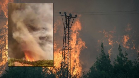 Sakarya'daki yangının en çarpıcı anları! "Uyumayan düşman": 'Alev hortumu' böyle görüntülendi - Yaşam