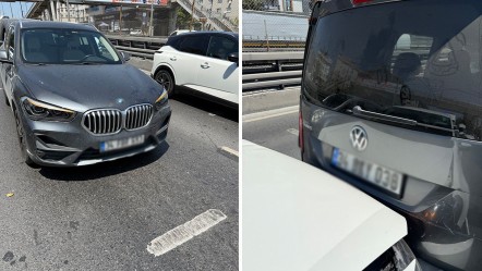 Kamyonetten düşen çöp torbası zincirleme kazaya neden oldu - Gündem
