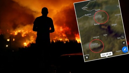 Bursa yangınında uydu detayı! Sosyal medya Gürsu ve Kestel'i konuşuyor - Gündem