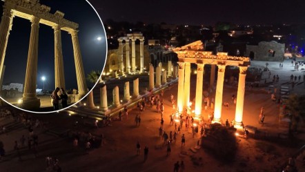 Gece dolup taşıyor, gündüz kimse yok! Side Antik Şehri'ne turist akını yaşanıyor - Yaşam