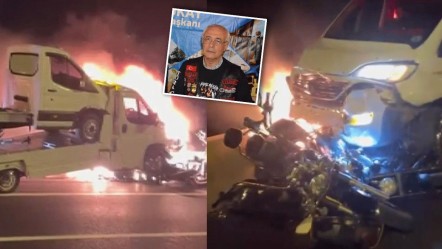 Tır sağ şeritte bekleyen motosiklet ve çekiciyi resmen biçti geçti! Eski baro başkanı öldü, 1 kişi ağır yaralı - 3. Sayfa
