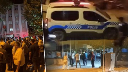 Bursa'da yangın gerginliği! Sosyal medyadaki iddialar sonrası halk polis merkezi önünde toplandı - Gündem