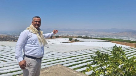 Örtü altında korumaya alındı! Sarıgöl Ovası beyaz gelinliğini giydi - Yaşam