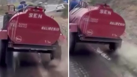 Bursa'da yangına karşı jantlı direniş! Tekeri patladı ama pes etmedi - Gündem