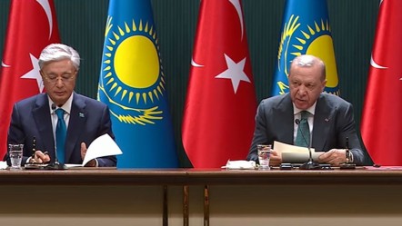 Cumhurbaşkanı Erdoğan ile Tokayev Ankara'da ortak basın toplantısı düzenliyor - Gündem