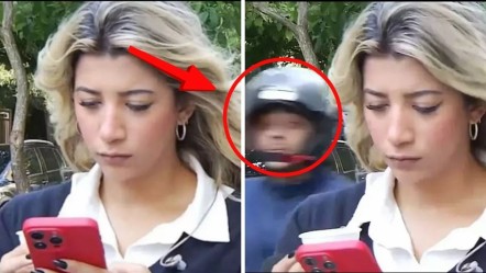 Canlı yayına hazırlanan muhabire kapkaç şoku! Korku dolu anlar kamerada - Dünya