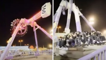 Lunaparkta facia anları! Bir oyuncak yere çakıldı, çok sayıda yaralı var - Dünya
