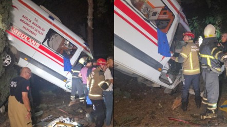 Bursa'da hasta taşıyan ambulans kaza yaptı! Yaralılar var - 3. Sayfa