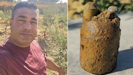 Manisa'da bir garip olay: Zeytin bahçesinde asırlık top mermisi bulundu - 3. Sayfa