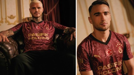Galatasaray'ın yeni sezon alternatif forması! Desen ve ense kısmındaki yazı dikkat çekti - Spor