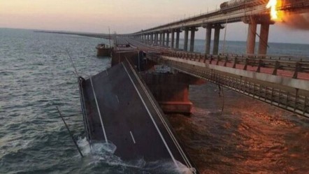 Rusya diken üstünde! Kerç Köprüsü patladı mı? Ukrayna'dan 112 İHA ile sürpriz saldırı - Dünya