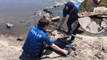 Meriç Nehri'nde su çekilince ortaya öyle bir şey çıktı ki! Nereden geldiği belli değil - dunya