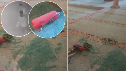 Şaka sınırını aşan gençler cemaatin tepkisini çekti! Camiye sorumsuzca zarar verdiler - Gündem
